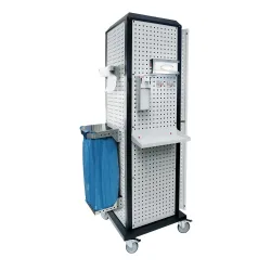 Kappes RasterPlan Hygienestation, mobil, mit Tür und einem Fachboden, HxBxT 2.175 x 700 x 700 mm, Modell 3