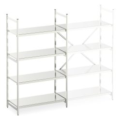 Aluminium-Regal mit geschlossenen Fachböden, GF, FL 600 kg, HxBxT 2.000 x 1.000 x 500 mm