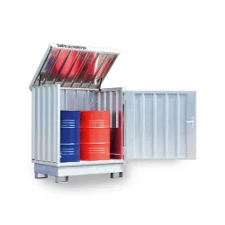 SAFE Master® Gefahrstoff-Depot, verzinkt, 2x 200 l, HxBxT 1.685 x 1.420 x 1.080 mm