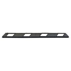 Radstopp Park-AID®, LxBxH 1800 x 150 x 100 mm, schwarz / weiß Moravia