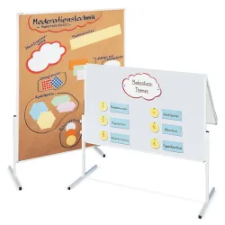 FRANKEN Moderationstafel, 1-teiligF Filz, grau