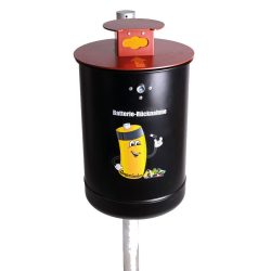 RENNER Batteriesammler Amperinchen, 10 Liter, pulverbeschichtet, moosgrün