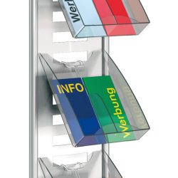 Prospektfach für 2x DIN lang, HxBxT 305 x 232 x 66 mm