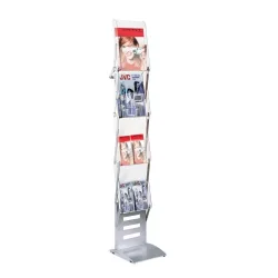 Kerkmann Prospektständer tec-art 4 x A4 Silber