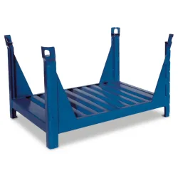 HESON® Stapelbehälter für Langgut, offen, feuerverzinkt, BxT 1.000 x 800 mm