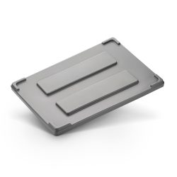 Deckel für Transport- und Stapelbehälter Noah mit Volumen 354 oder 535 l, B 1200 x T 800 x H 70 mm, schwarz