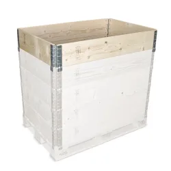 Aufsatzrahmen aus Holz, BxTxH 1.200 x 800 x 300 mm, 4 Scharniere