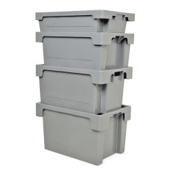 Eurobox, Wände + Boden geschlossen, 50 Liter, grau