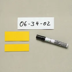 Magnetschilder zum Selbstbeschriften, 50 Schilder, Breite 30 mm, gelb