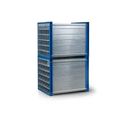 RR-Industrietechnik® Wabenregal Typ RWR, HxBxT 1.000 x 1.000 x 1.000 mm, Fächeranzahl 12