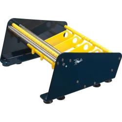 Manueller Etikettenspender, Nutzbreite 265 mm, 4 Rollenteilungen