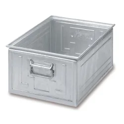 Eurobox aus Stahlblech, HxBxT 300 x 600 x 400 mm, blau