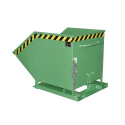 Bauer® Muldenkipper, kastenförmige Mulde, lackiert, Volumen 0,6 m³, RAL 6011 resedagrün