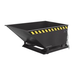 Bauer® Muldenkipper, niedrige Mulde, lackiert, Volumen 0,4 m³, RAL 7021 schwarzgrau