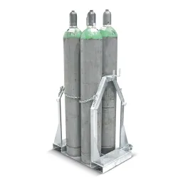 Stahlflaschenpalette SFP 4 für 4 Flaschen, Tragfähigkeit 350 kg