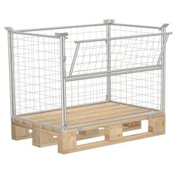 Palettenaufsatz Typ 64, 1200 x 800 x 800 mm, verzinkt