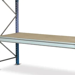 Fachboden für ManOrga Weitspannregal, mit Spanplatten, FL bis 710 kg, BxT 2.250 x 600 mm