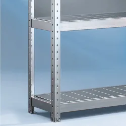 Fachboden für META Weitspannregal, mit Stahlpaneelen, FL 400 kg, BxT 2.500 x 400 mm