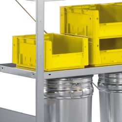 Fachboden für META Fachbodenregal Stecksystem, FL 230 kg, lichtgrau, BxT 1.000 x 500 mm
