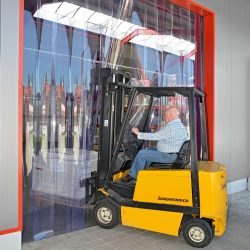 Streifenvorhang für den Aussenbereich, Streifen Länge 2.600 mm, Überlappung 72 mm