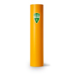 Regalstützenschutz a.m.p.e.r.e. ECO RACK, Tiefkühllager geeignet, Signalfarbe, recycelter Kunststoff, B 101-110 x H 600 mm