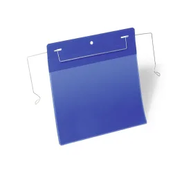 Durable Drahtbügeltasche 175207 Blau 223 mm x 218 mm 50 St.