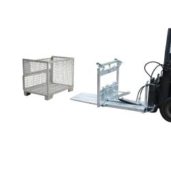 Bauer® Kippomat Typ KG-A, Kippvorgang über Staplerhydraulik, feuerverzinkt, TK 500 kg