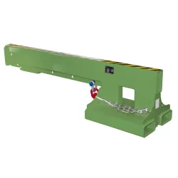 Bauer® Kranarm Typ KT-K, Reichweite bis 1.870 mm, TK bis 5.000 kg, RAL 6011 resedagrün