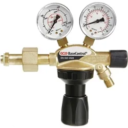 GCE RHÖNA Flaschendruckminderer BaseControl, 200 bar mit Ventil, Argon / CO?, 24 l/min