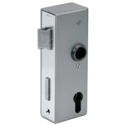 AMF Schlosskasten 141U, blank, Mass A30xB60xC172 mm, DIN links / rechts, Dornmass 40 mm