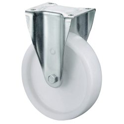 BS ROLLEN Schwerlast-Bockrolle, Kunststoff, Rad-Ø 200 mm Tragfähigkeit 600 kg, Platte L138xB110 mm