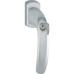 HOPPE Fenstergriff New York 0810S/U10, 35 mm, Aluminium F8707 / dunkelbraun, abschliessbar