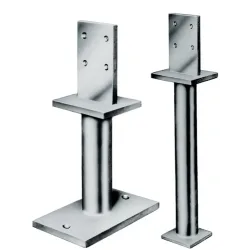 SIMPSON STRONG TIE Stützenfuss PIS / PISB, Stahl stückverzinkt zum Einbetonieren, 100 x 80 x 10 mm, Loch-Ø 8,5 mm