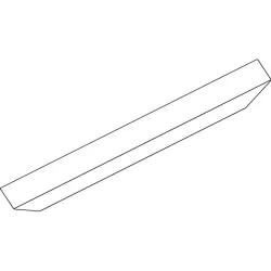 GEZE Abdeckprofil OL 90, silber Länge 2000 mm