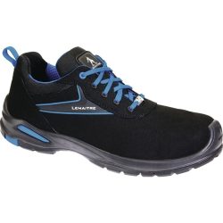LEMAITRE Sicherheitsschuh Paul, S3 SRC ESD EN ISO 20345, Grösse 46 schwarz/blau, Mikrofaser