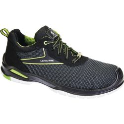 LEMAITRE Sicherheitsschuh Ringo, S3 SRC ESD EN ISO 20345, Grösse 43 schwarz/grün, Textil