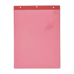 Magnettaschen, DIN A4 hoch, Einschub oben, 50 Stk/VE, rot