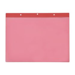 Magnettaschen, DIN A4 quer, Einschub oben, 50 Stk/VE, rot