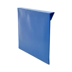 kaiserkraft Beschriftungstaschen, VE 100 Stk, für Holzaufsatzrahmen, Papierformat DIN A4, blau
