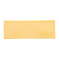 kaiserkraft Etikettentaschen, VE 50 Stk, mit Magnetstreifen, BxH 220 x 80 mm, VDA, gelb