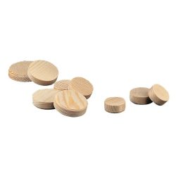 Konusplättchen, Kiefernholz, Ø 15 mm, Inhalt je Karton ca. 1050 St.