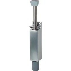 KWS Türfeststeller 1045.02, Hubhöhe 90 mm, Aluminium silberfarbig lackiert, Türmontage