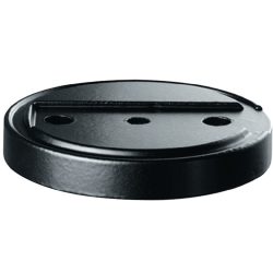 FSB Unterlage, Ø 75 mm Höhe 10 mm, Aluminium schwarz, f. Art. 3316 002 015/3316 002 016