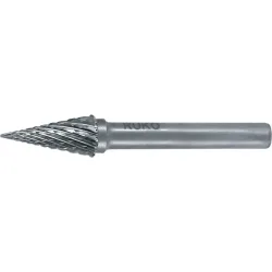 RUKO Frässtift SKM, Hartmetall Blank, Ø 6 mm Kopflänge 18 mm Schaft-Ø 6 mm, Verzahnung KVZ 4