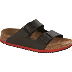 BIRKENSTOCK Sandale Arizona Super Grip, Birko Flor, Grösse 40 schwarz, DIN EN ISO 20347