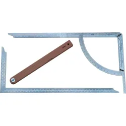HEDUE Anreissgerät Alpha Classic Set, Edelstahl rostfrei, 500 mm Buchenholzschmiege