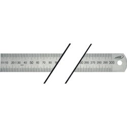 HELIOS PREISSER Stahlmassstab, Stahl biegsam, Länge 1500 mm, Teilung A = mm/mm
