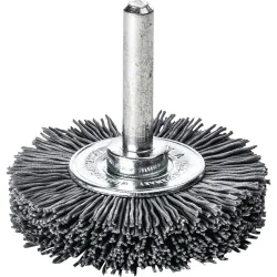 Rundbürste D.50mm Schaft 6mm SiC Schleifborsten K.120 10mm 15000min-¹ LESSMANN