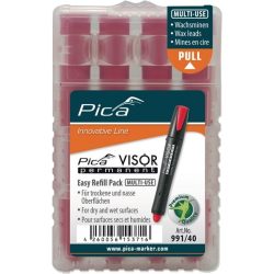 PICA Minenset Visor permanent, wasserfest, 4x rot, 4 Minen / Set