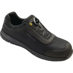 BAAK Sicherheitsschuh Sam, S3 EN ISO 20345:2011, Grösse 45 Schwarz, textiles Nylonmaterial